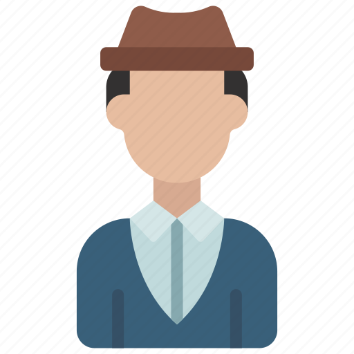 Fifties, man, person, user, people, retro icon - Download on Iconfinder