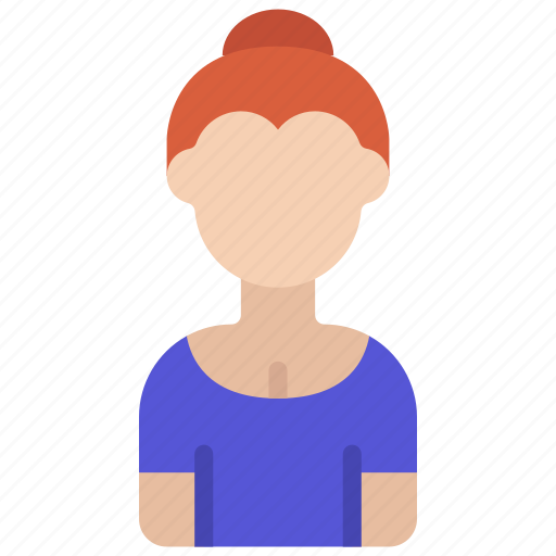 Hair, bun, woman, person, user, people, girl icon - Download on Iconfinder