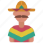 mexican, man, person, user, people, sombrero 