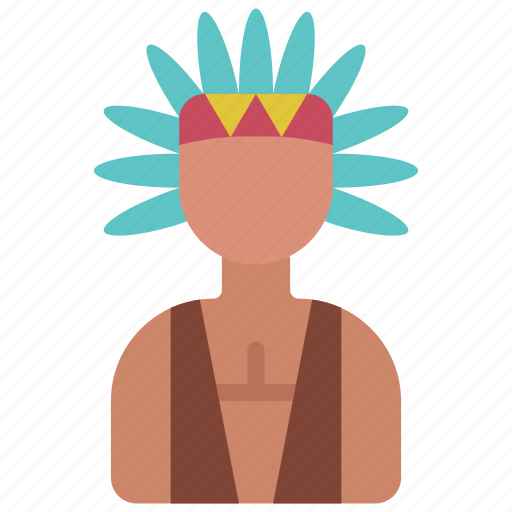 Native, indian, man, person, user, people, american icon - Download on Iconfinder