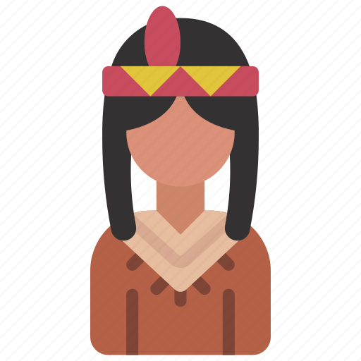 Native, indian, woman, person, user, people, american icon - Download on Iconfinder