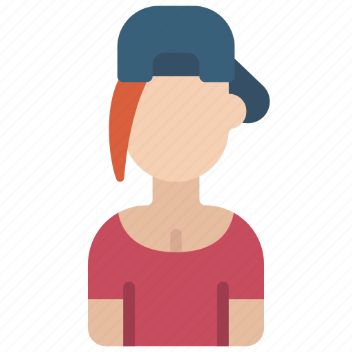 Skater, woman, person, user, people, girl icon - Download on Iconfinder