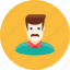 avatar, face, father, husband, man, mustache, profile 