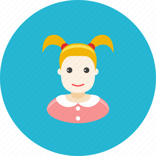 Avatar, daughter, face, girl, profile, schoolgirl, teen icon - Download on Iconfinder