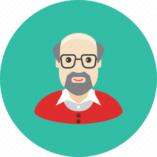 Avatar, beard, face, glasses, grandfather, old, profile icon - Download on Iconfinder
