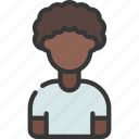 afro, man, person, user, people, boy