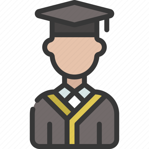 Graduating, student, man, person, user, people, education icon - Download on Iconfinder