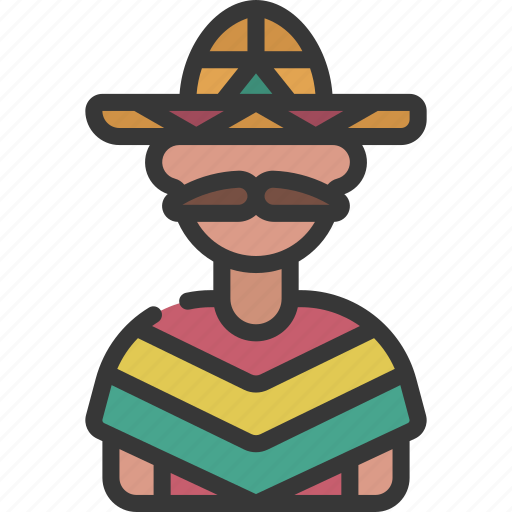 Mexican, man, person, user, people, sombrero icon - Download on Iconfinder