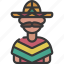 mexican, man, person, user, people, sombrero 