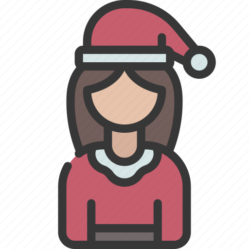 Mrs, claus, person, user, people, christmas icon - Download on Iconfinder
