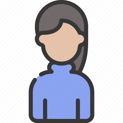 Turtle, neck, woman, person, user, people, girl icon - Download on Iconfinder