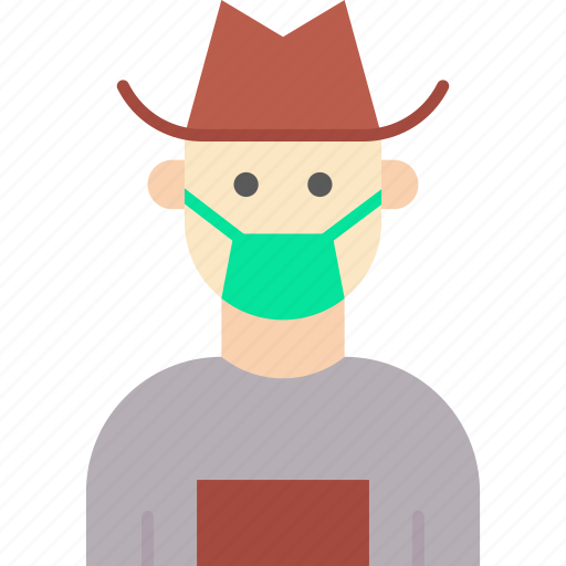 Farmer, overalls, hat, caucasian, man icon - Download on Iconfinder
