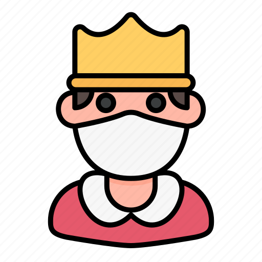 Avatar, king, man, medical mask, profile, user icon - Download on Iconfinder