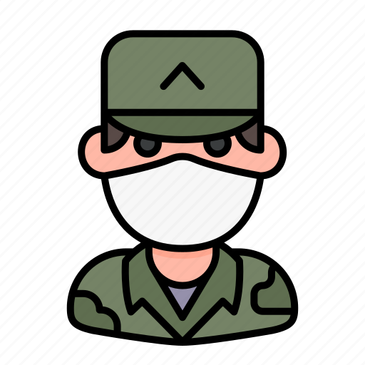 Avatar, man, medical mask, profile, soldier, user icon - Download on Iconfinder