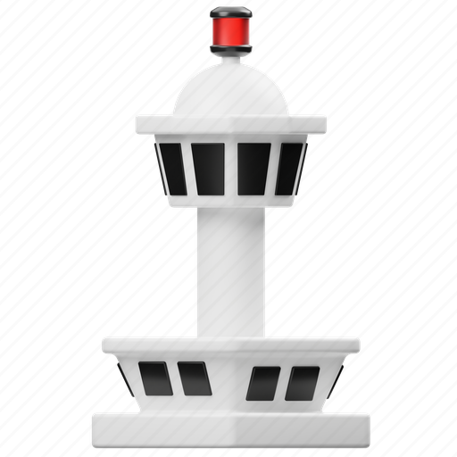 Traffic, control, tower, city, building, construction, town 3D illustration - Download on Iconfinder