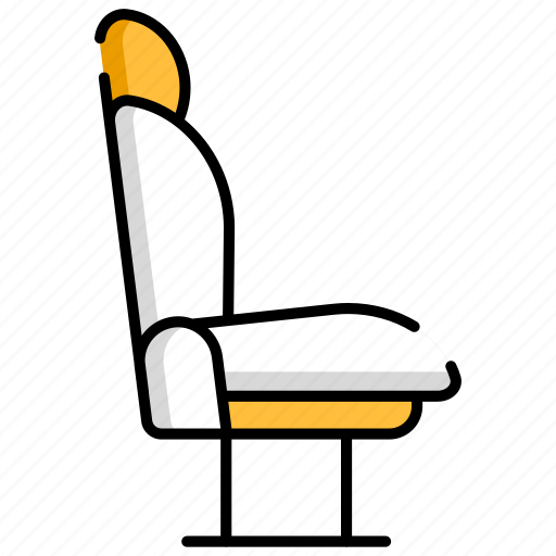Seat, aeroplane, airplane, interior, chair, armchair, furniture icon - Download on Iconfinder