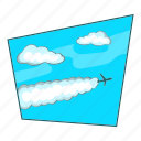 aviation, cloud, plane, sky 