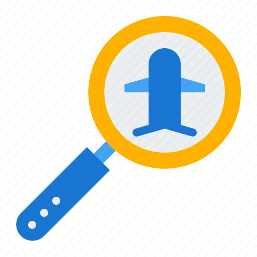 Airplane, aviation, booking, plane, search, ticket, transportation icon - Download on Iconfinder