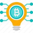 bulb, bitcoin, idea, innovation, security, blockchain, cryptocurrency, crypto