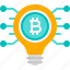 bulb, bitcoin, idea, innovation, security, blockchain, cryptocurrency, crypto 