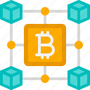 digital bitcoin, blockchain, block, connection, investment, bitcoin, cryptocurrency, crypto
