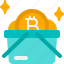 basket, cart, bitcoin, shopping, buy, cryptocurrency, digital currency, coin, crypto 