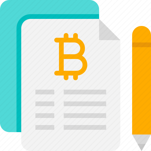 File, document, data, report, bitcoin, cryptocurrency, digital currency icon - Download on Iconfinder