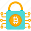 lock, protection, security, digital, bitcoin, cryptocurrency, digital currency, coin, crypto 