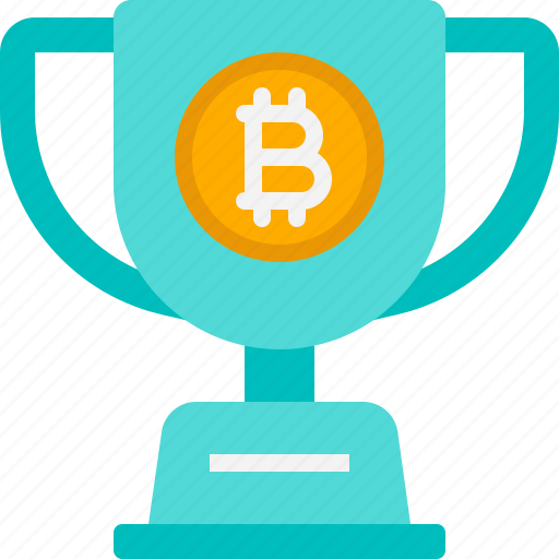 Trophy, award, achievement, prize, bitcoin, cryptocurrency, digital currency icon - Download on Iconfinder