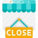 ecommerce, online, shopping, close, store, app, sign