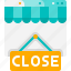 ecommerce, online, shopping, close, store, app, sign 