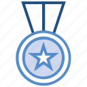 award, badge, medal, prize, reward, ribbon, win