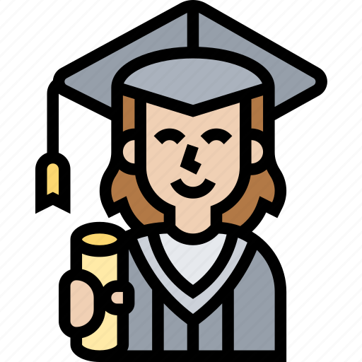 Graduated, university, academic, success, ceremony icon - Download on Iconfinder