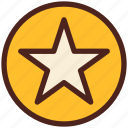 star, achievement, badge, award 