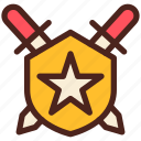 award, military, star, shield, badge 