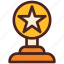 trophy, award, star, winner, prize 
