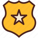 award, shield, star, medal