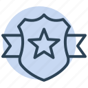 shield, star, badge, award, medal