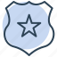shield, star, award, medal 