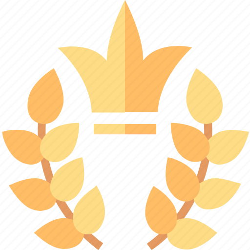 Laurel, achievement, award, crown, prize, trophy, wreath icon - Download on Iconfinder