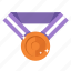award, copper, medal, prize, third prize, trophy, winner 