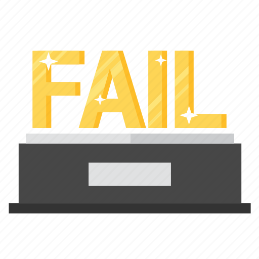 Award, fail, fail award, gold, prize, trophy, winner icon - Download on Iconfinder