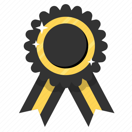 Award, black ribbon, prize, ribbon, badge, medal, trophy icon - Download on Iconfinder