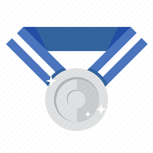 Award, medal, prize, second prize, silver, trophy, win icon - Download on Iconfinder