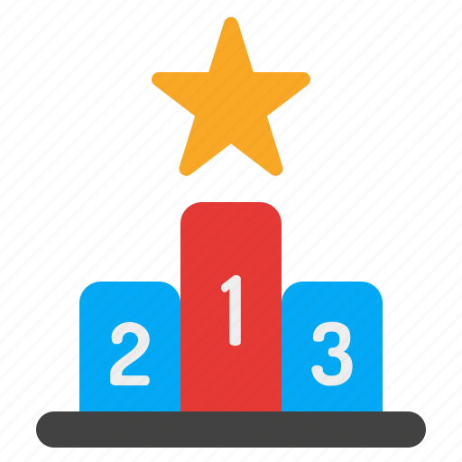 Podium, winner, position, award, achievement, champion, star icon - Download on Iconfinder