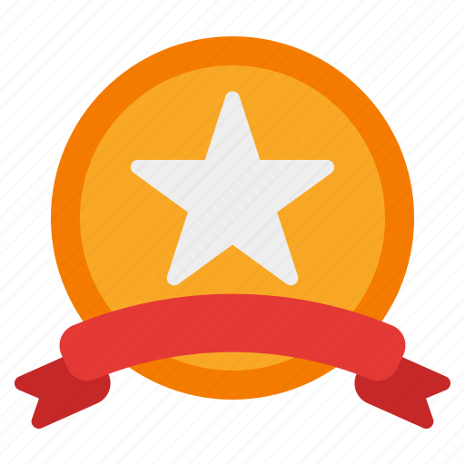 Badge, award, winner, ribbon, star, achievement, medal icon - Download on Iconfinder