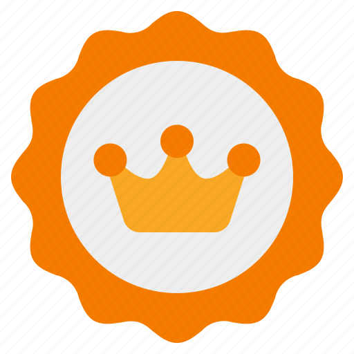 Badge, award, ribbon, prize, achievement, winner, crown icon - Download on Iconfinder