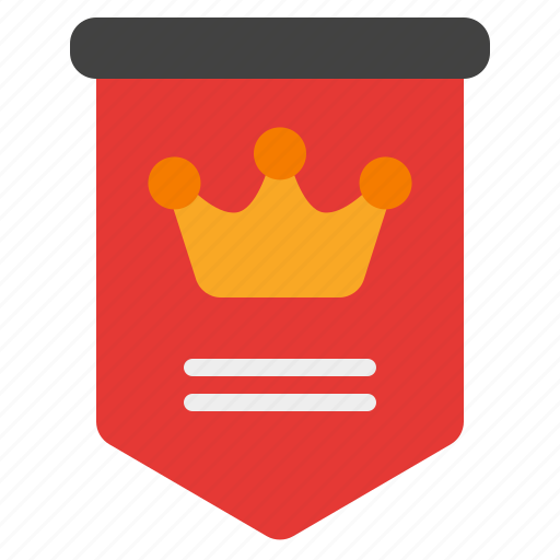 Flag, national, flags, marker, circle, crown, banner icon - Download on Iconfinder