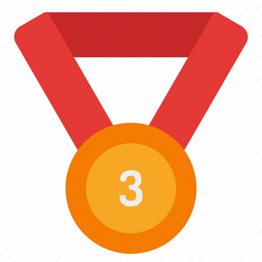 Medal, award, winner, badge, third, achievement, prize icon - Download on Iconfinder