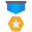 medal, award, winner, badge, star, achievement, prize 
